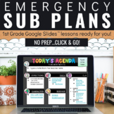 Emergency Sub Plans for 1st Grade | Digital | Virtual | Go