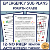 Emergency Sub Plans for 4th Grade All Subjects