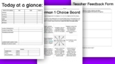 Emergency Sub Plans for German - Choice Boards