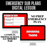 Emergency Sub Plans for Middle School ELA-Review Identifyi