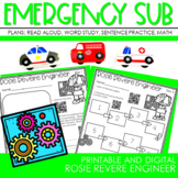 Emergency Sub Plans for Rosie Revere Engineer