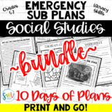 Emergency Sub Plans for Social Studies Bundle (5th, 6th, 7