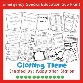 Back to School Editable Emergency Just in Case Clothes Labels