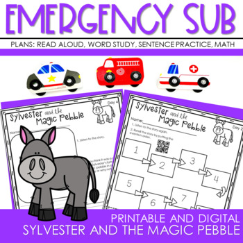 Preview of Emergency Sub Plans for Sylvester and the Magic Pebble