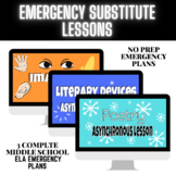 Emergency Substitute Lesson Plans: ELA 5th-8th Grade - No 