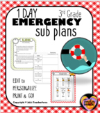 Emergency Substitute Plans and Editable Sub Folder