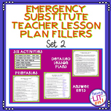 Emergency Substitute Teacher Lesson Plan Fillers - Set Two