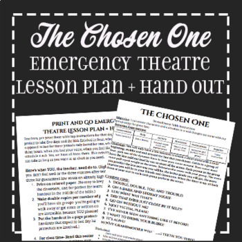Preview of EMERGENCY SUB PLAN: Devised Theatre Horror Prompts