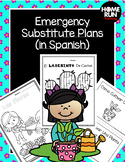Emergency sub plans in Spanish for kindergarten (Plantas theme)