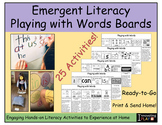 Emergent Literacy Playing with Words Boards Collection