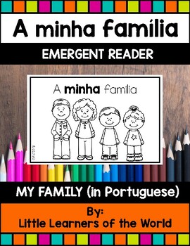 Preview of My Family Members (Portuguese) Emergent Reader