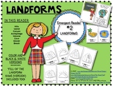Emergent Reader Book #2: "Landforms" Kindergarten Social Studies