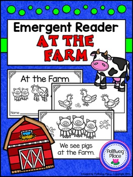 Preview of Emergent Reader Book - At the Farm