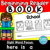 Emergent Reader Book - Sight Words here, is, a
