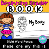 Emergent Reader Book - Sight words These, are, my, this, is