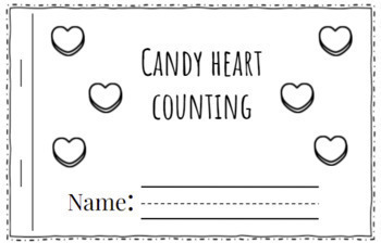 Preview of Emergent Reader - Candy Heart Counting