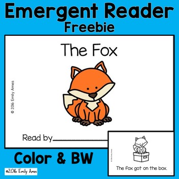 Preview of Emergent Reader Freebie - "The Fox" (CVC, Short O, Distance Learning)