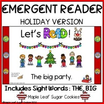 Preview of Emergent Reader - Holiday - Sight Words - DIGITAL VERSION!!!