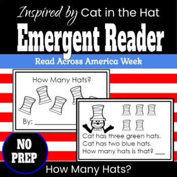 Preview of Emergent Reader | How Many Hats? | Read Across America Week