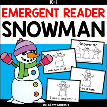 Preview of Snowman Emergent Reader | Winter