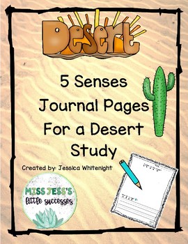 Preview of Emergent Reader Journal Pages For Desert Study