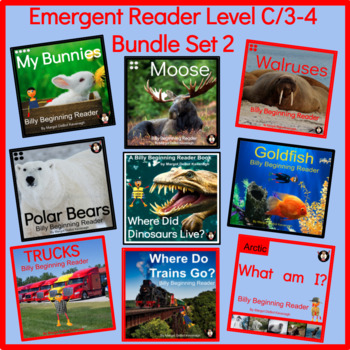 Preview of Emergent Reader Level C/3-4 Emergent Billy Beginning Reader Bundle Set 2