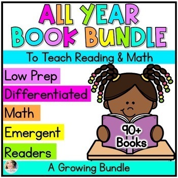 Preview of Mini Book Mega Bundle - Math Activities for Kindergarten for the Year