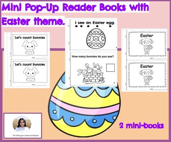 Preview of Emergent Reader Mini-Books Easter Theme