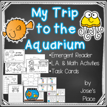 Preview of Emergent Reader My Trip to the Aquarium with L.A. and Math Activities 