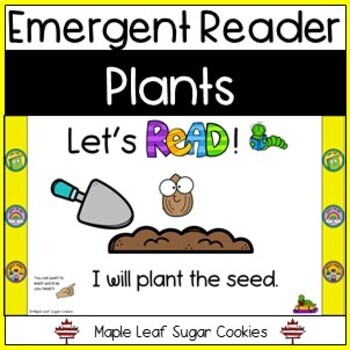 Preview of Emergent Reader - Plants DIGITAL!! Interactive. Build and Cover Sight Words too!