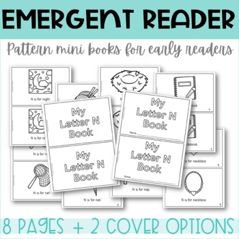 emergent reader printable mini book alphabet letter n by send me no apples