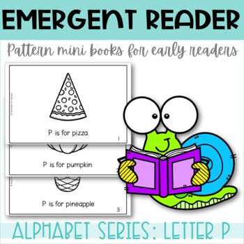 emergent reader printable mini book alphabet letter p by send me no apples