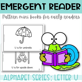 Preview of Emergent Reader Printable Mini Book Alphabet Letter U