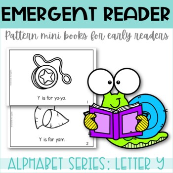 emergent reader printable mini book alphabet letter y by send me no apples