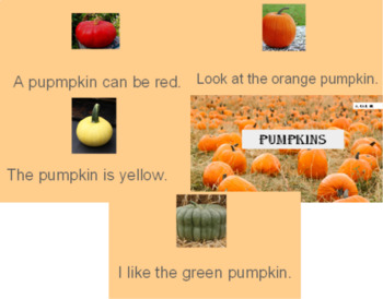 Preview of Emergent Reader- Pumpkins