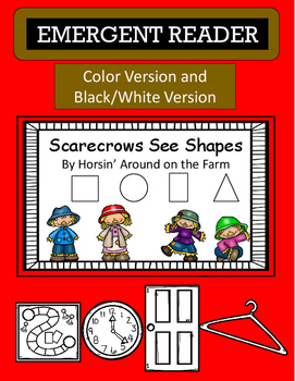 Preview of Emergent Reader - Scarecrows See Shapes