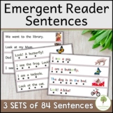84 Emergent Reader Sentences with Tracking Dots