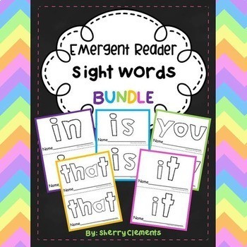 Preview of Sight Words IN IS YOU THAT IT | Emergent Readers BUNDLE | FRY Sight Words
