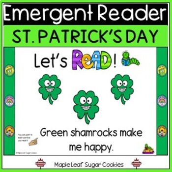 Preview of Emergent Reader - St. Patricks Day - Build a Sight Word too! DIGITIAL VERSION!!!