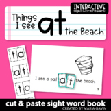 Emergent Reader for Sight Word AT: "Things I See at the Be