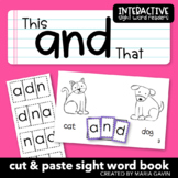 Emergent Reader for sight word AND: "This and That" Sight 