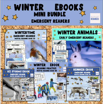 Preview of Emergent Readers E book - Mini bundle - WINTER theme