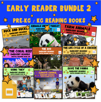 Preview of Struggling Readers - First Readers - Mini Bundle - Google Slides ebooks Set 2