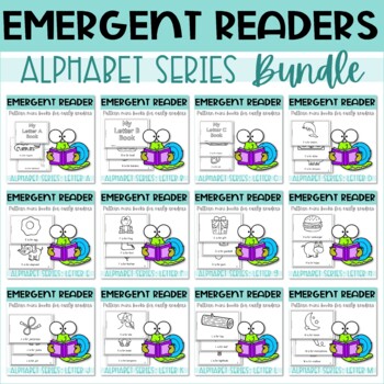 Preview of Emergent Readers Printable Books with Alphabets A to Z COMPLETE BUNDLE