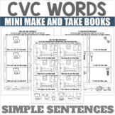 Emergent Readers and Comprehension with CVC Words Worksheets