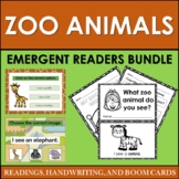 Emergent Readers and Handwriting: Zoo Animals BUNDLE