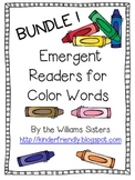 Emergent Readers for Color Words ~ Bundle!