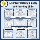 Emergent Reading Fluency and Decoding Skills Bundle  Distance Learning
