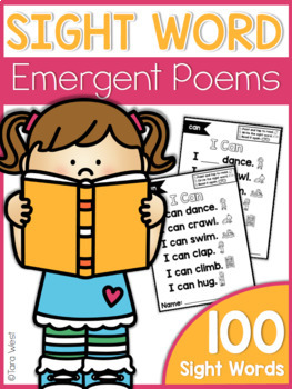 Preview of Emergent Sight Word Poems |GOOGLE™ READY WITH GOOGLE SLIDES™| Distance Learning