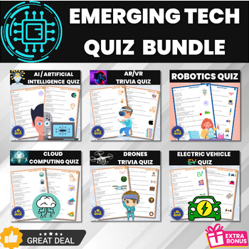 Preview of Emerging Technologies Assessment Test |  New Technologies Quiz